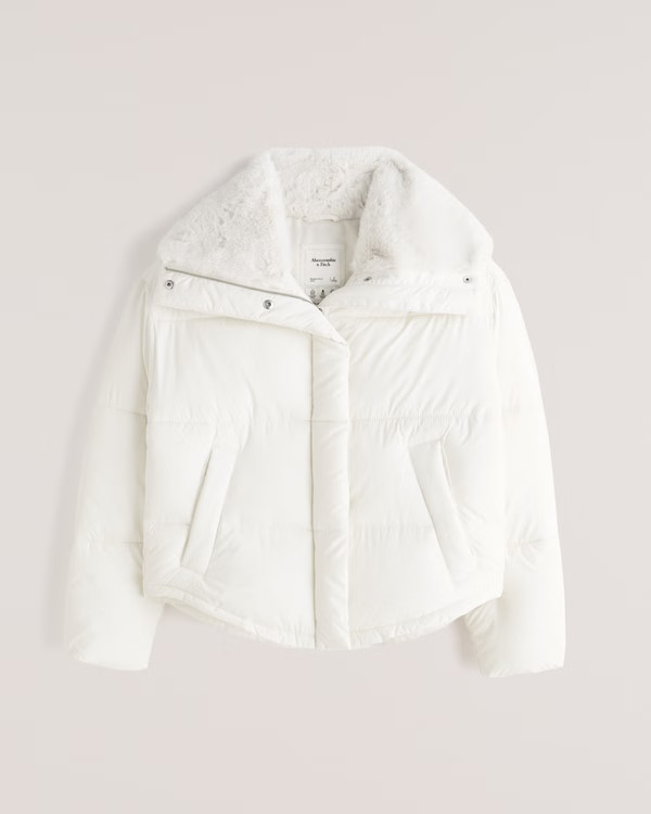 Women's A&F Elevated Mini Puffer | Women's Coats & Jackets | Abercrombie.com | Abercrombie & Fitch (US)