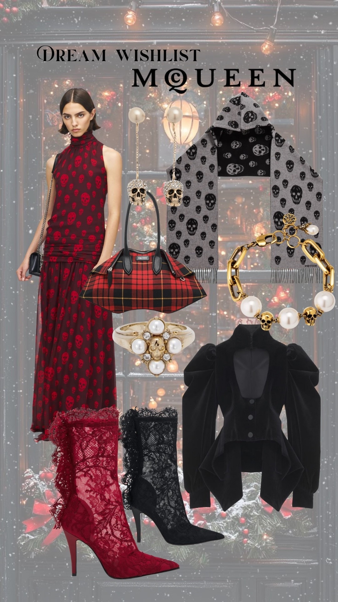 Last minute gift guide for the luxury goth lover, all Alexander McQueen, all perfect #mcqueen #goth #luxury #giftguide #skull #gothfashion #wishlist 

#LTKHoliday #LTKGiftGuide