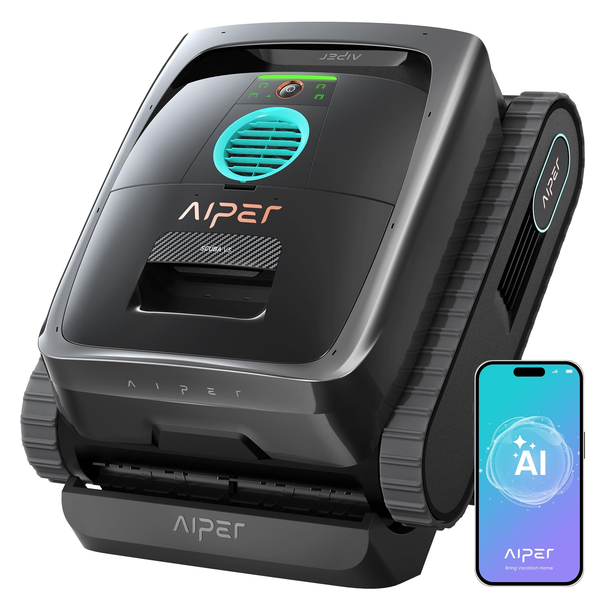 (2026 New) AIPER Scuba V3 AI Vision Cordless Robotic Pool Cleaner, 10x Faster Pool Cleaning with ... | Amazon (US)