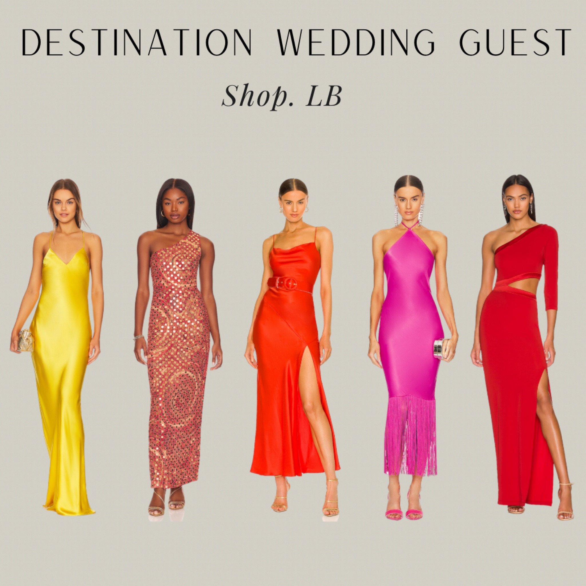 Who else loves a warm destination wedding in the winter? I do! Add a colorful heel for a monochromatic look - chic! 

#LTKwedding #LTKstyletip #LTKfit