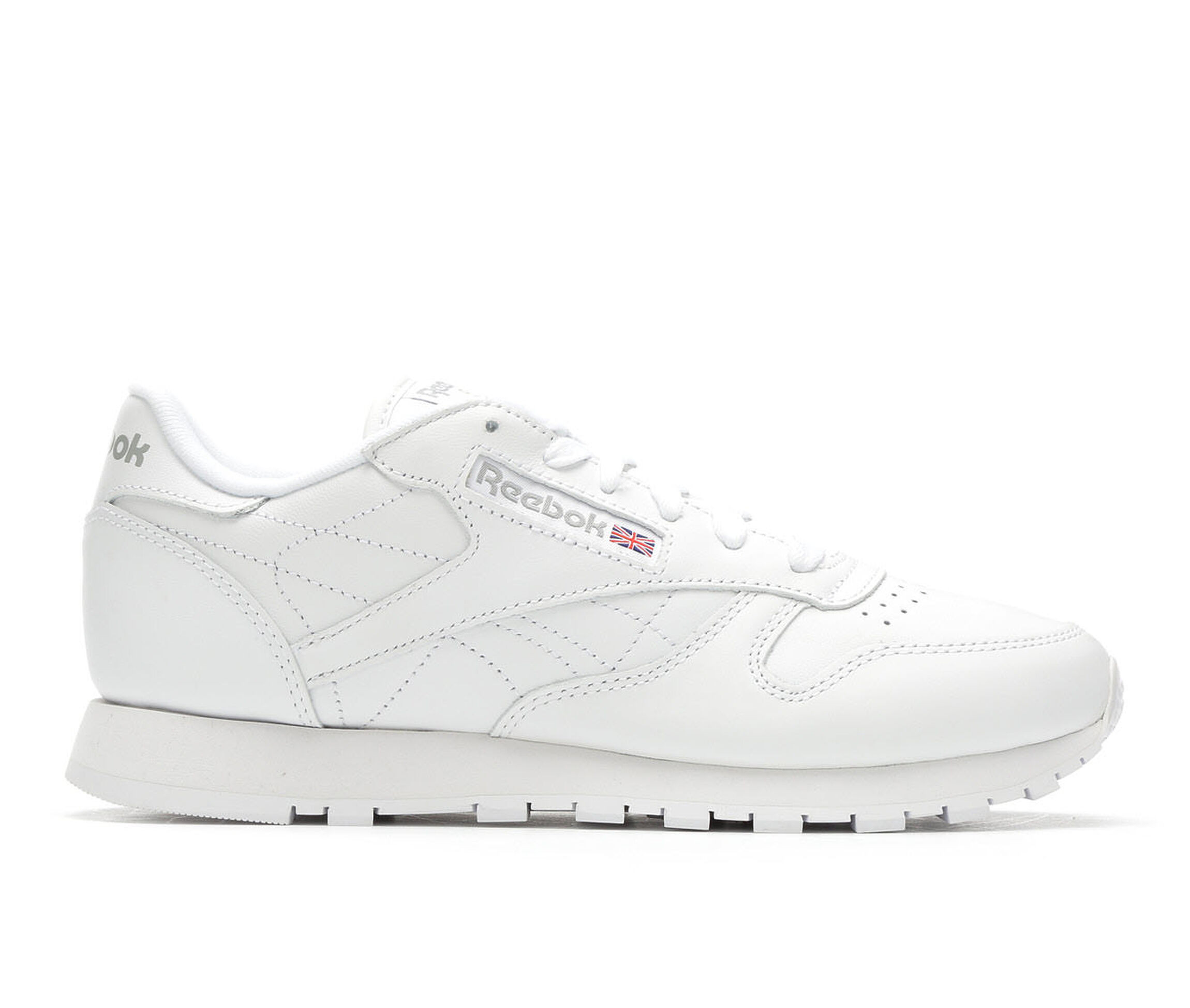 Women's Reebok Classic Leather Jog Sneakers (White - Size 10.5) | Shoe Carnival