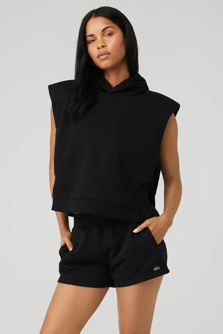 Cropped Headliner Shoulder Pad Sleeveless Coverup | Alo Yoga (US)