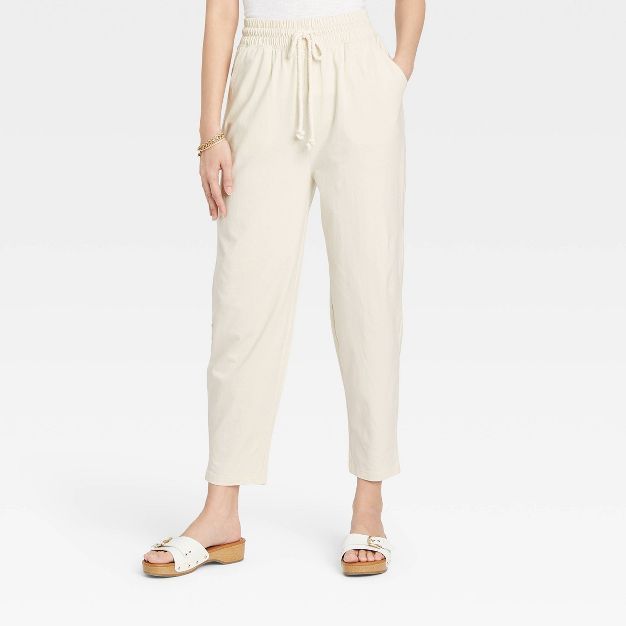 Women's High-Rise Pull-On Tapered Knit Pants - Universal Thread™ | Target