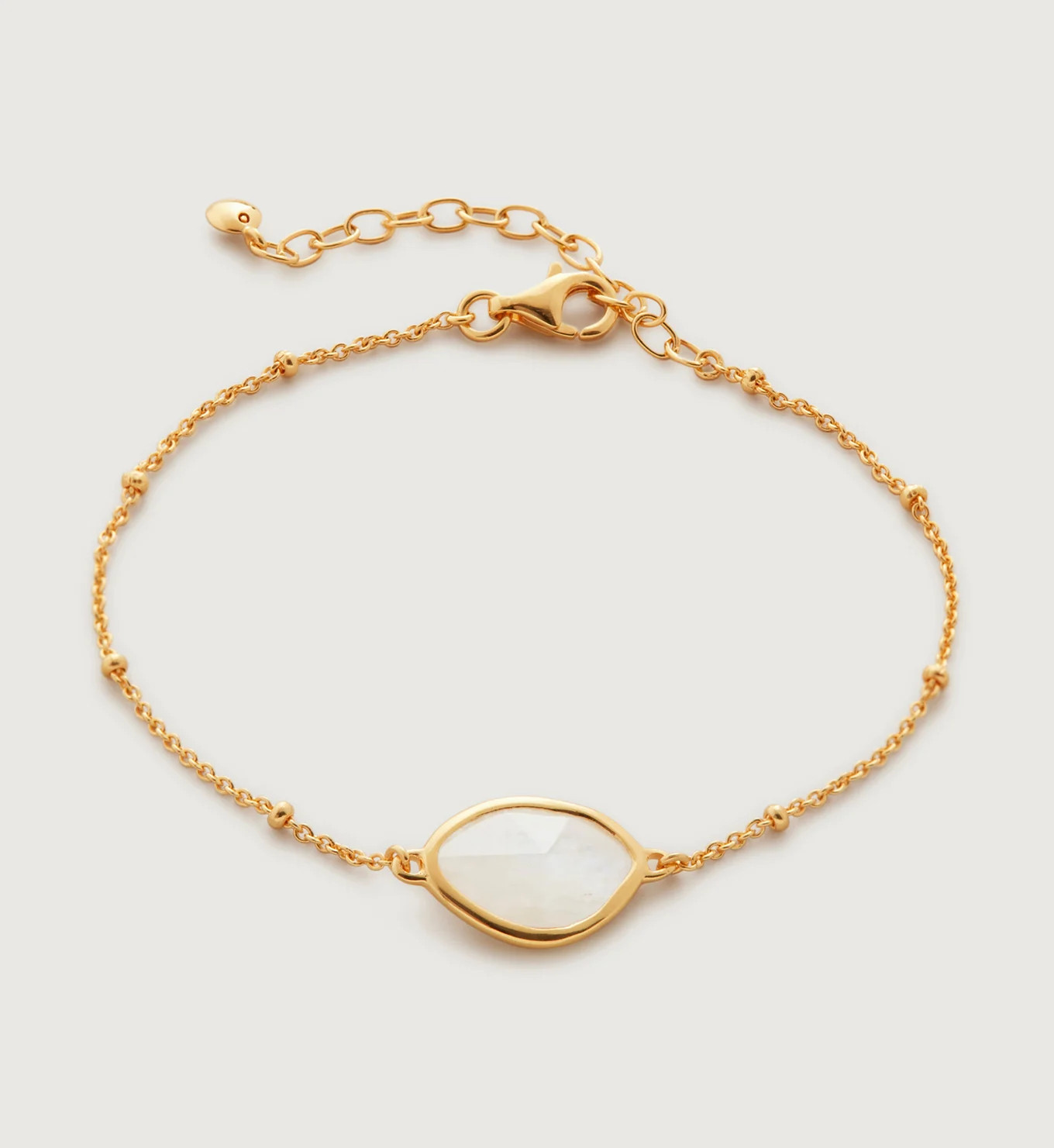 Petal Gemstone Beaded Chain Bracelet | Monica Vinader (Global)