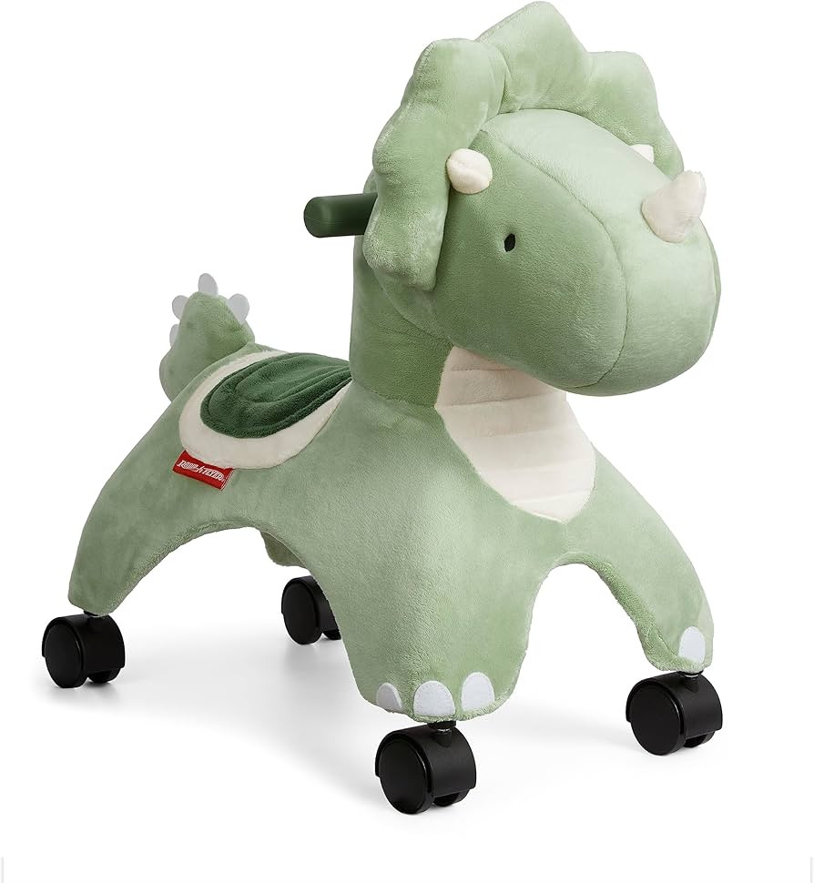 Radio Flyer Dash The Rolling Dinosaur, Ride On Toy for Toddlers Ages 1-3, Green Dinosaur Toy for ... | Amazon (US)