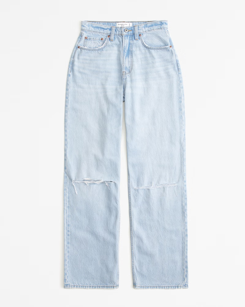 Curve Love High Rise Loose Jean | Abercrombie & Fitch (US)