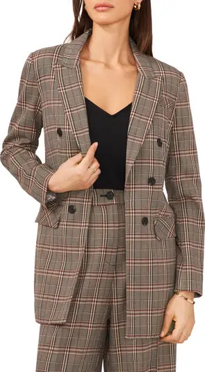 Plaid Double Breasted Blazer | Nordstrom