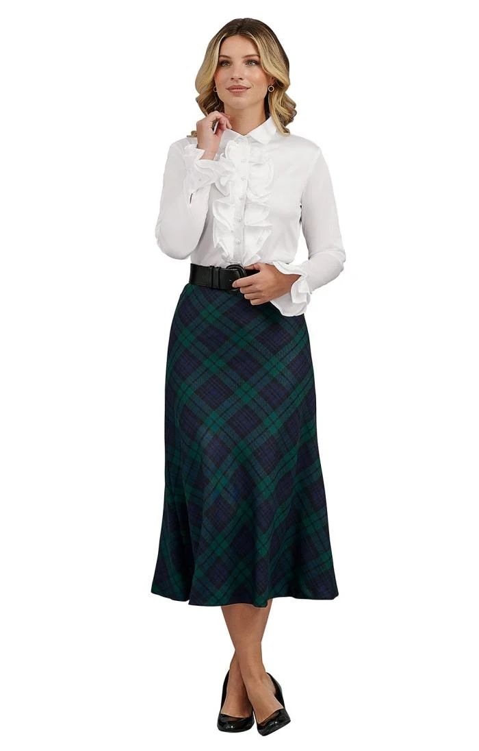 Ladies Plaid Bias Skirt | The House Of Bruar