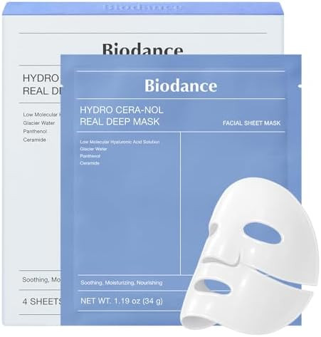 BIODANCE Hydro Cera-nol Real Deep Mask, Overnight Hydrogel Mask, Hydrating Facial Mask For Sensit... | Amazon (US)