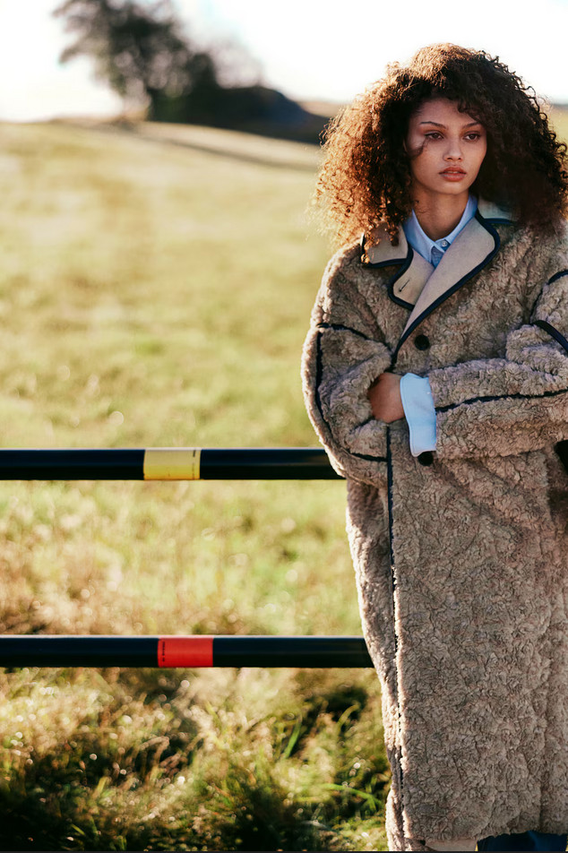 H&M Teddy Fleece Coat For Women (Beige) | eBay US