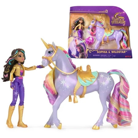 Unicorn Academy, Sophia & Wildstar with 2 Riding Accessories, Toys for Girls Ages 4+ | Walmart (US)