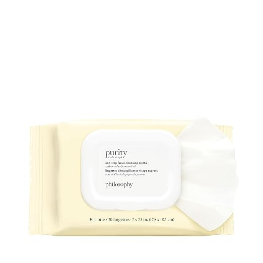 philosophy purity made simple one-step facial cleansing cloths - easily removes makeup, dirt & oi... | Amazon (US)