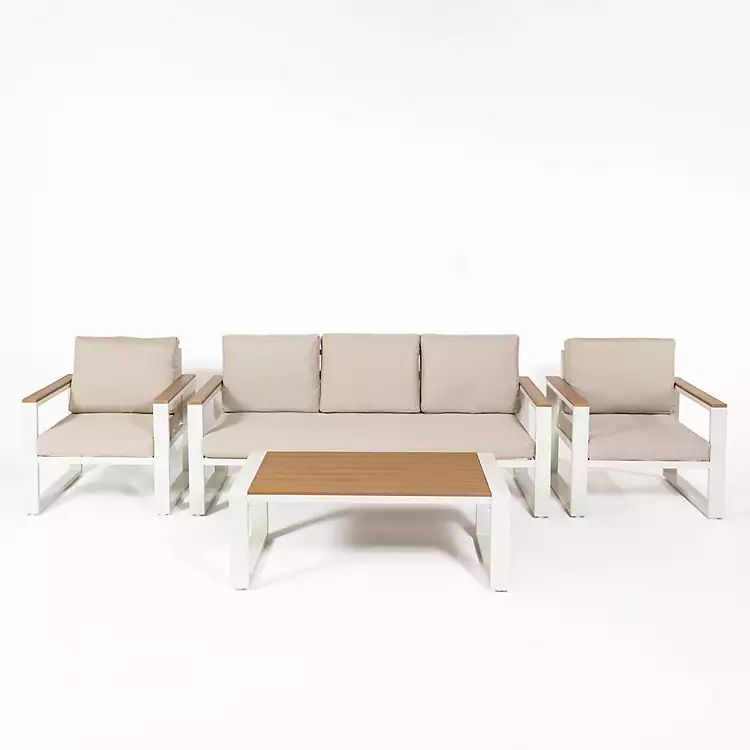 Whitewood 4-pc. Outdoor Coffee Table Set | Kirkland's Home