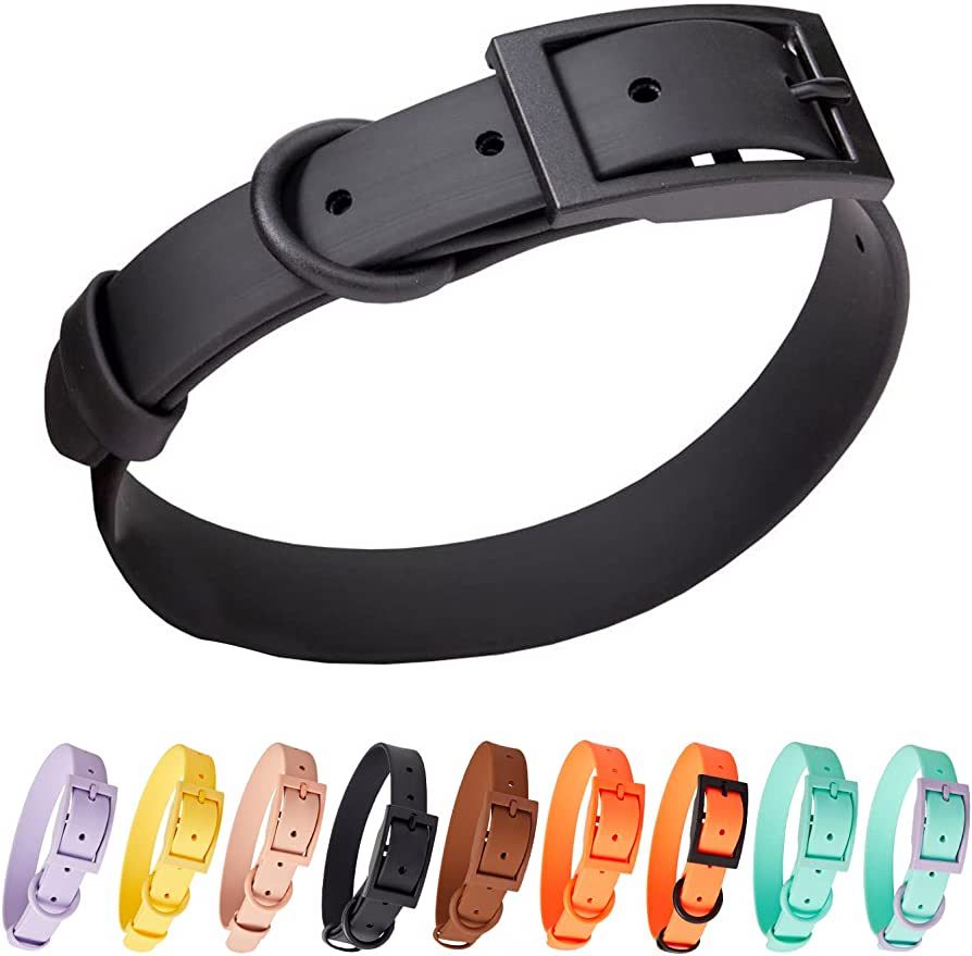 Waterproof Dog Collar for Small Medium Large Dogs with Wear-Resisting Coated Metal Buckle,Adjusta... | Amazon (US)