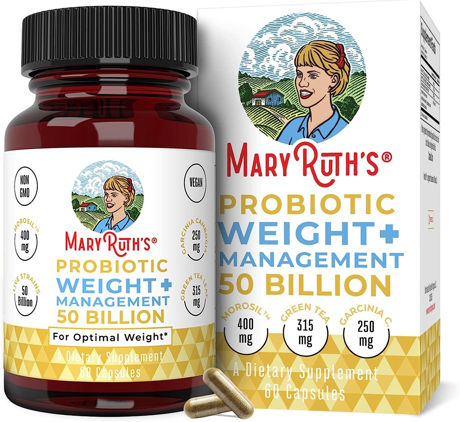 Probiotics for Women and Men | Weight Management Probiotic with Garcinia Cambogia and Green Tea E... | Amazon (US)