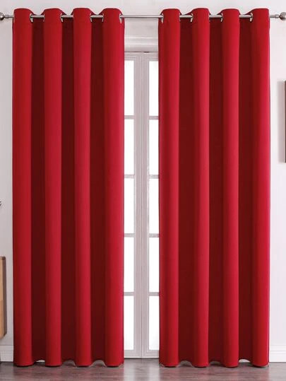 Solid Single Panel Blackout Curtain | SHEIN