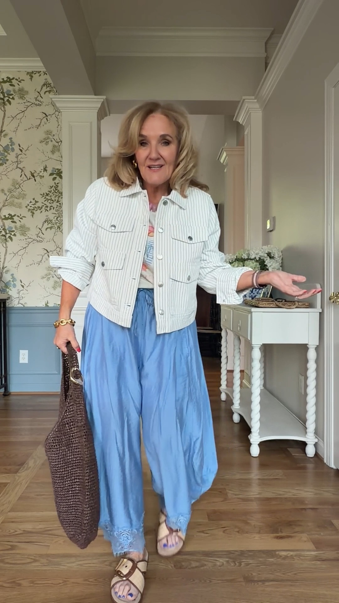 Tap the 🔔 and heart ♥️ to not miss a post! So many cute styles coming your way.
Anthropologie finds for April!
A harem pant size medium and very roomy! Wear with sandals and a tee, or elevated with a white linen blazer
Graphic tee size medium
Navy and white t-shirt dress size medium
Mother kick it jeans size 29 regular
Bumble bee sweatshirt size medium
Colette linen floral pants size 29 reg
Striped top size medium
Yellow dress I sized down to a small reg
Blue floral sweatshirt size medium
Blue platforms true to size and surprisingly comfortable!
Black Tobie dress, a classic! Size medium petite
Denim swing top size medium
White colette jeans size 29 petite


Spring outfits 2026, spring dresses, business casual, trending denim

#LTKSeasonal #LTKootd #LTKOver40