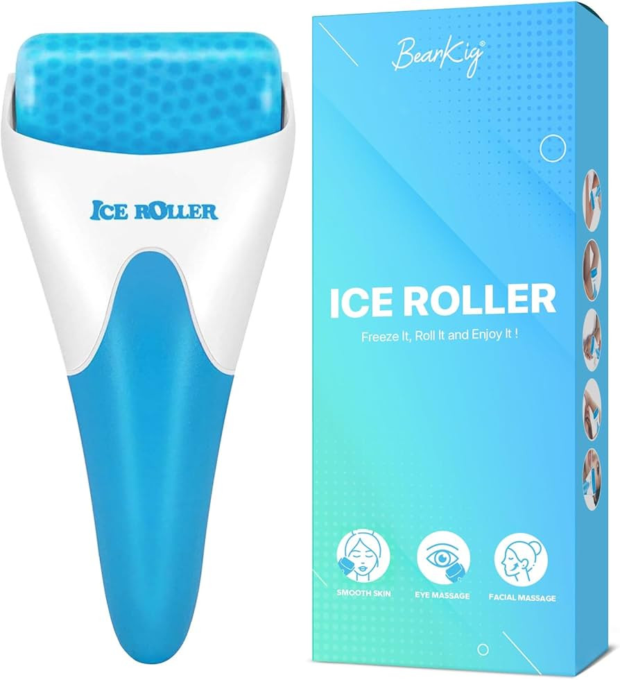 BearKig Ice Roller, Ice Roller for Face, Ice Face Roller, Cold Facial Ice Roller Massager for Eye... | Amazon (US)
