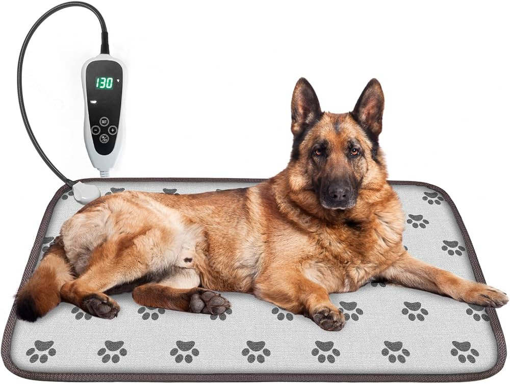 Large Dog Heating Pad 34x21in Waterproof Pet Heating Pad for Dogs Smart Thermostat Switch, Whelpi... | Amazon (US)