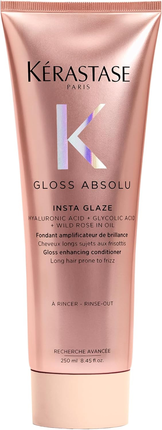 Kérastase Gloss Absolu Conditioner for All Hair Types, with Glycolic Acid, Hyaluronic Acid & Wild Rose 250ml | Amazon (UK)