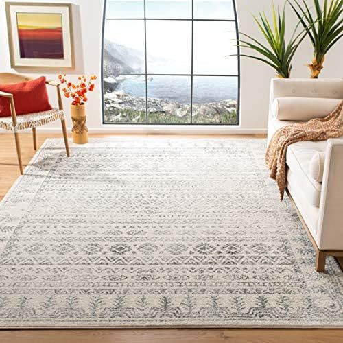 SAFAVIEH Tulum Collection TUL271A Moroccan Boho Distressed Non-Shedding Living Room Bedroom Dining H | Amazon (US)