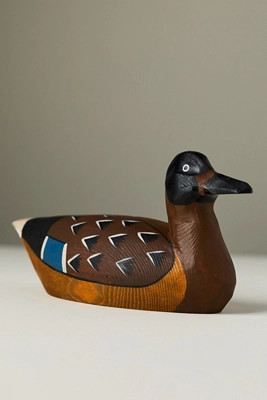 Wooden Mallard Decorative Object | Anthropologie (US)