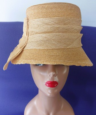 Chic GREVI Firenze  High Top Bucket Paper Straw Hat  | eBay | eBay UK