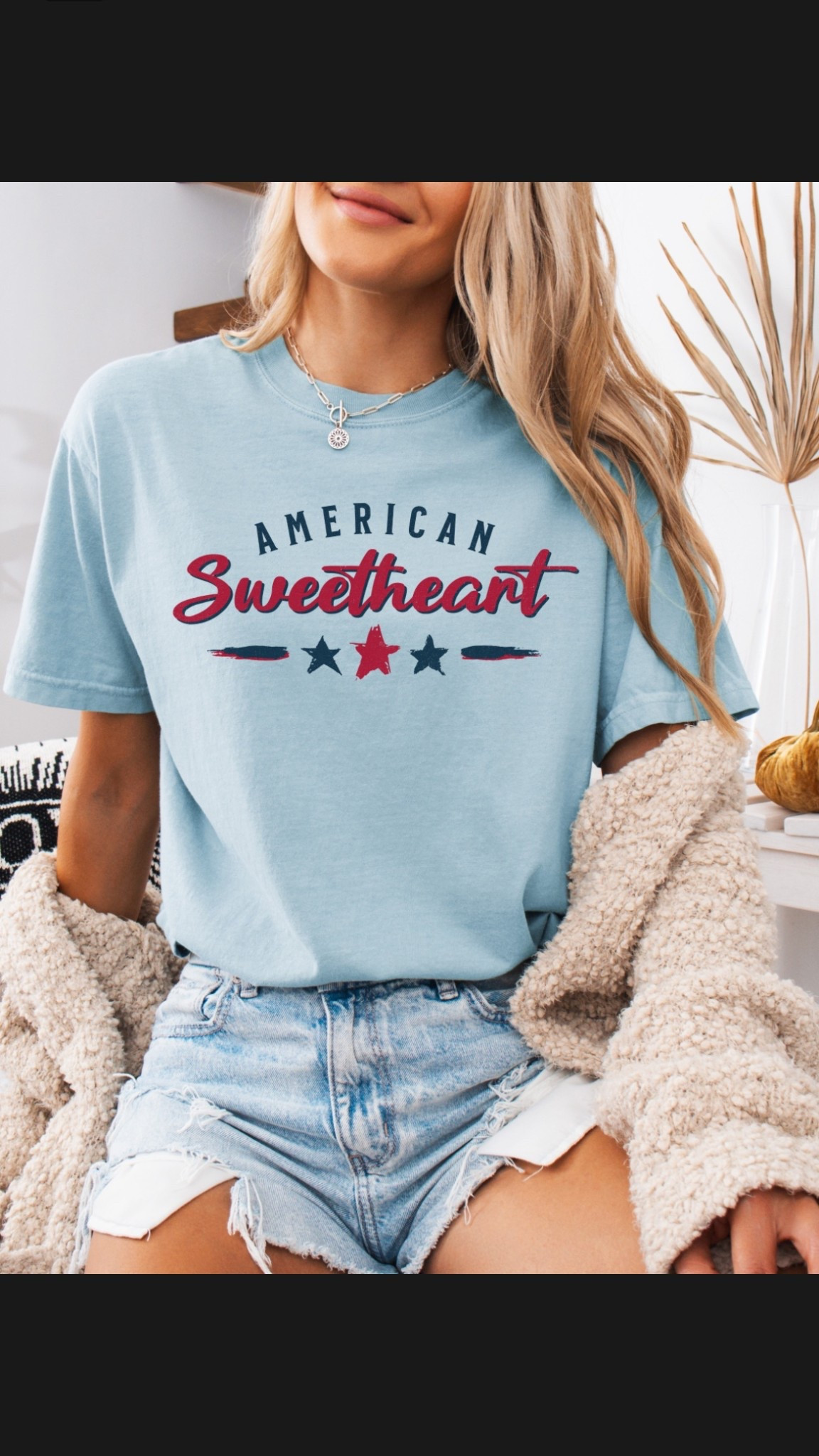 Use my code KAYMAY92 at checkout on Willow Boutique and save! 

American Sweetheart Graphic 🇺🇸 
Different colors to choose from! Fits true to size

#LTKSeasonal