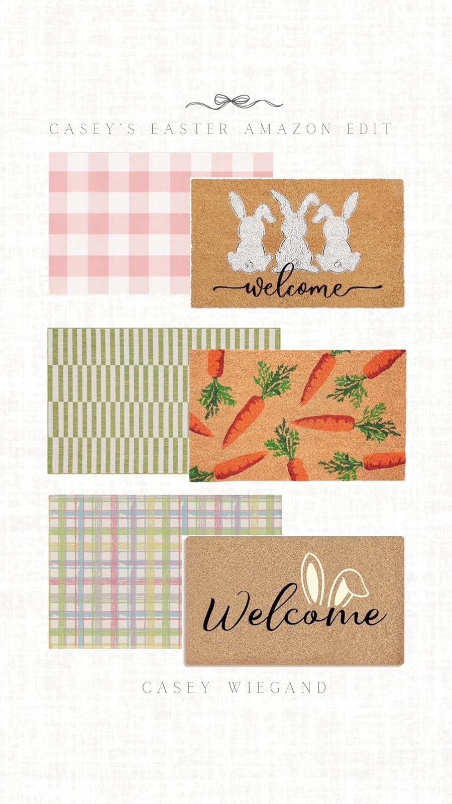 Check out these adorable Easter doormats on Amazon! Perfect for welcoming guests with a cute touch. #EasterHome

#LTKSeasonal #LTKSpringSale #LTKHome