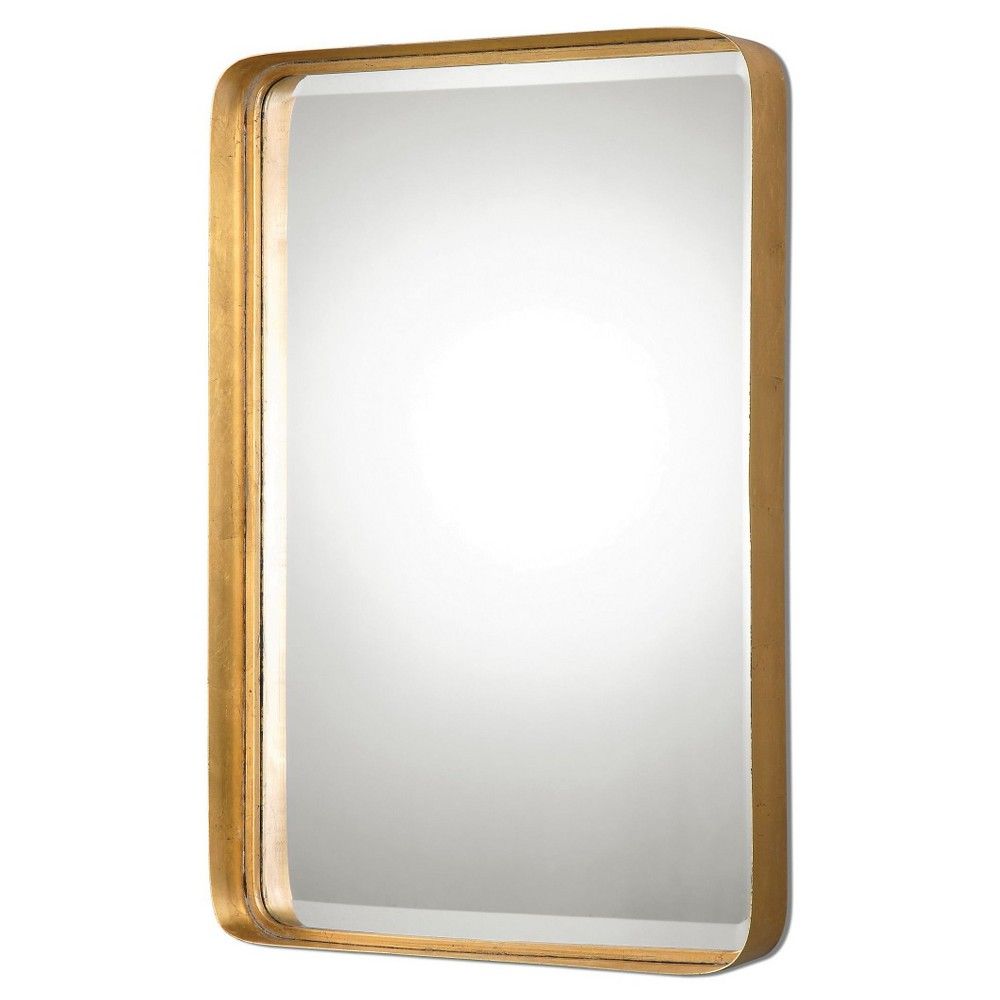 Rectangle Crofton Antique Decorative Wall Mirror Gold - Uttermost | Target