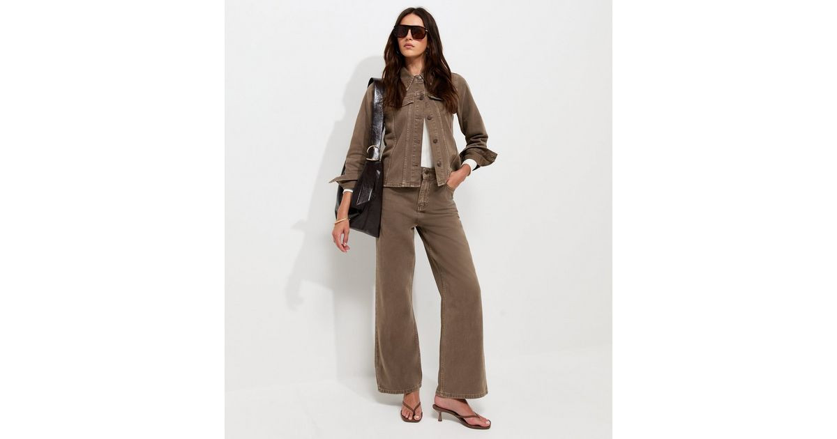 Women's Mink Adalae High Waisted Wide Leg Jeans New Look | New Look (UK)