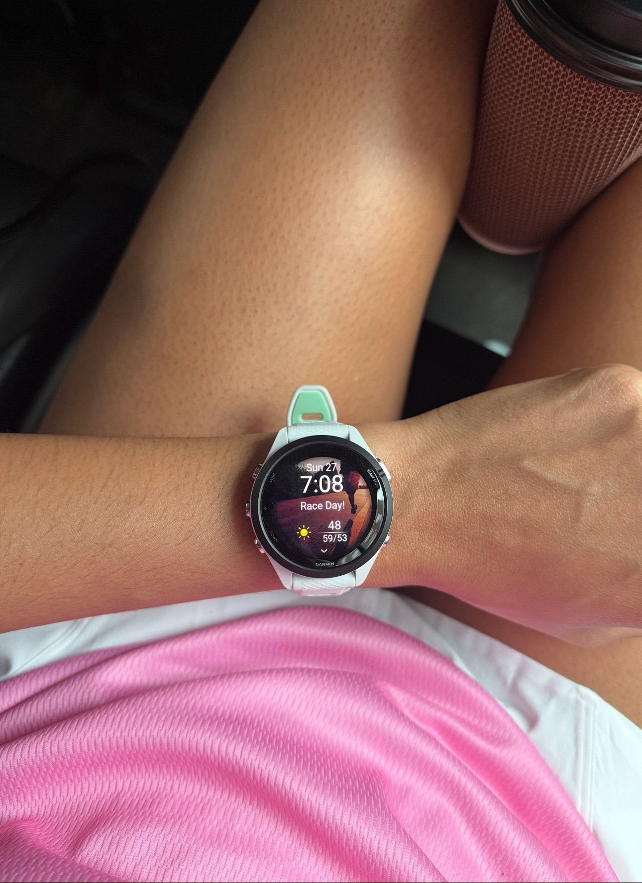 My running watch 🏃🏾‍♀️

I'm wearing the 265s! Had upgraded from the 245 music that I got years ago and it's perfect!!

Pros so far:
-Not bulky on the wrist
-Has a race time predictor based off previous training/runs
-Can link to phone but I don't I unplug when working out.
-Battery life is great
-Measures HRV and workout readiness score if worn consistently like an Oura ring