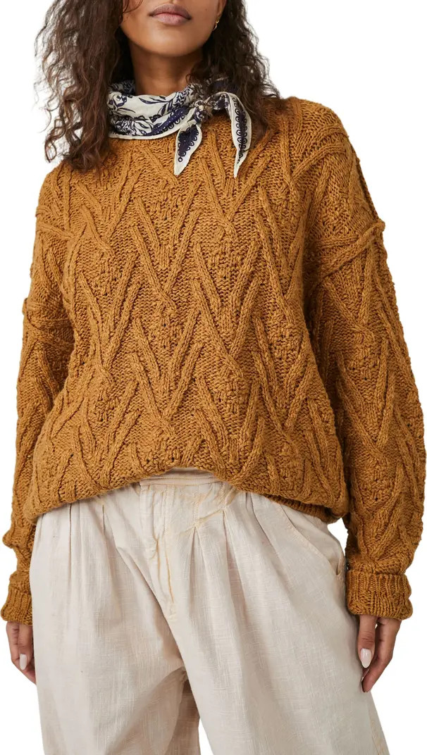 Isla Cable Stitch Tunic Sweater | Nordstrom