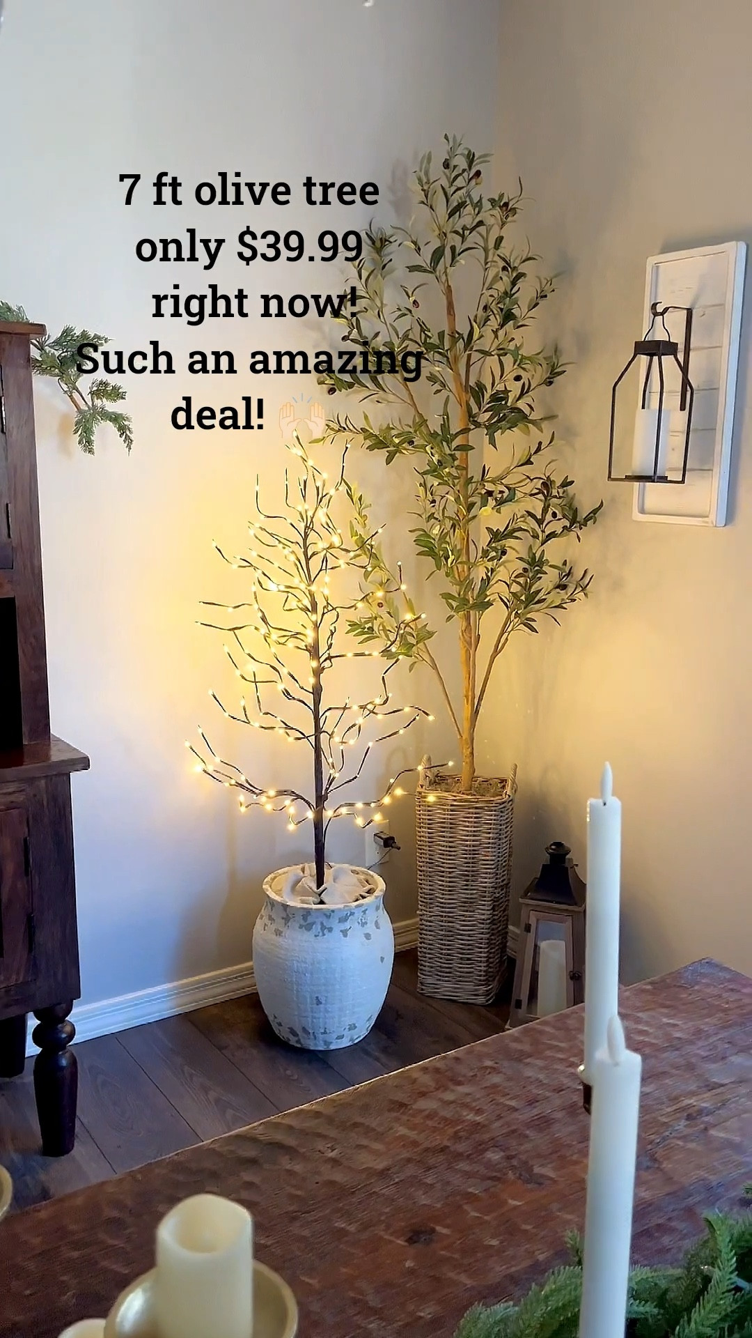 This 7’ olive tree is only $39.99 right now. That’s such an amazing deal. I love using this tree year round!
Follow @lifeinmyarizonahome on Instagram for more ideas and inspiration. 

#olivetree #homedecor #sale 

#LTKSaleAlert #LTKGiftGuide #LTKHome