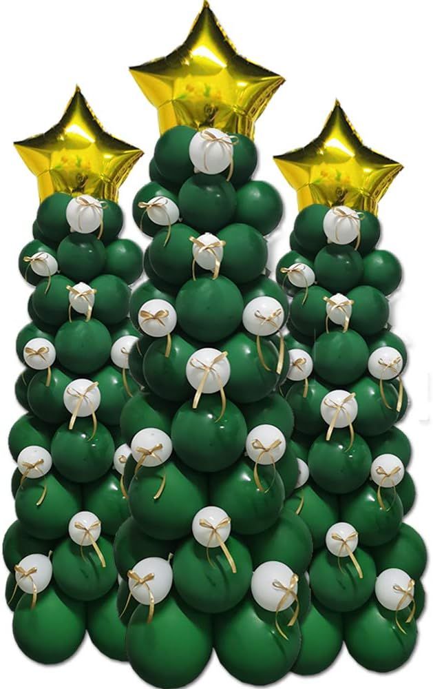 Christmas Tree Balloons 100 Pieces Christmas Balloon Garland Arch kit for Christmas Party Decorat... | Amazon (US)