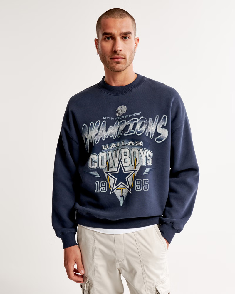 Dallas Cowboys Graphic Crew Sweatshirt | Abercrombie & Fitch (US)