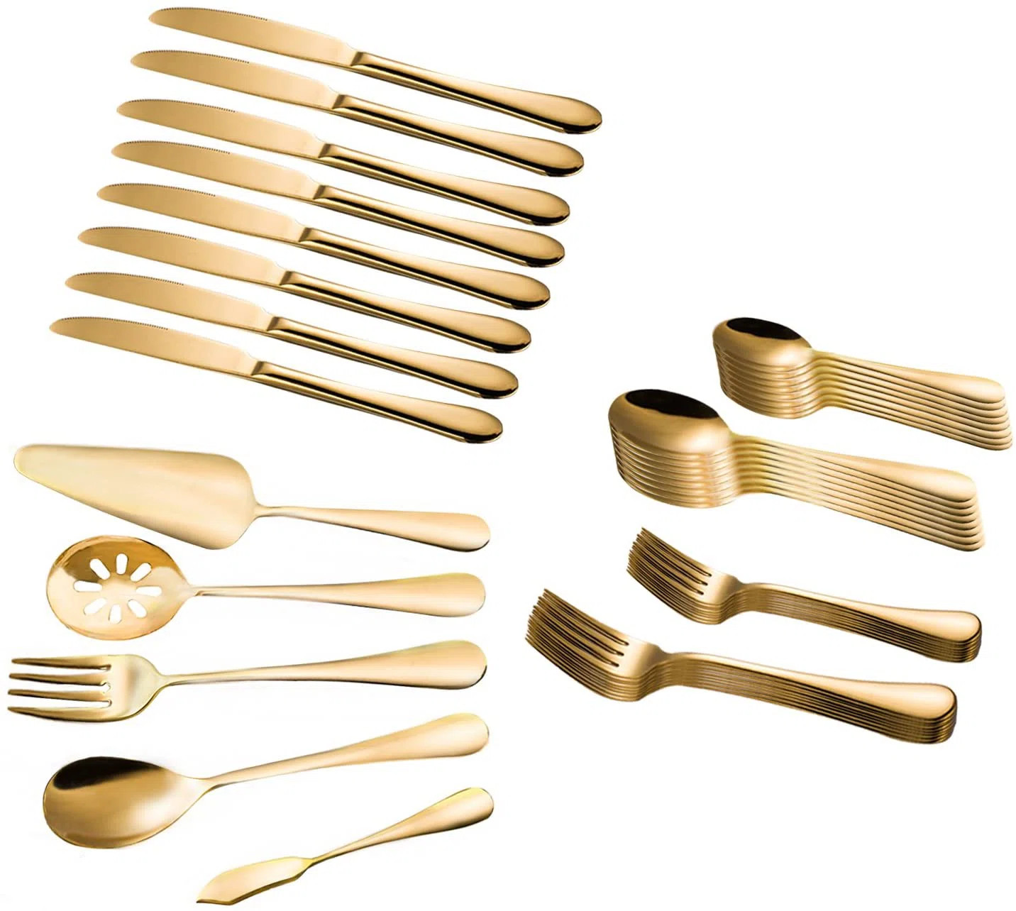 Mercer41 Skaneateles Stainless Steel Flatware Set - Service for 8 | Wayfair North America