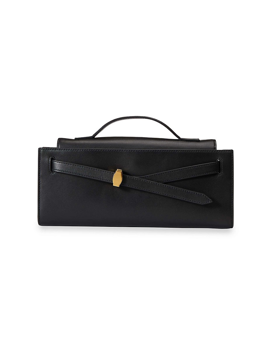 Women's Dash Leather Clutch - Black | Saks Fifth Avenue