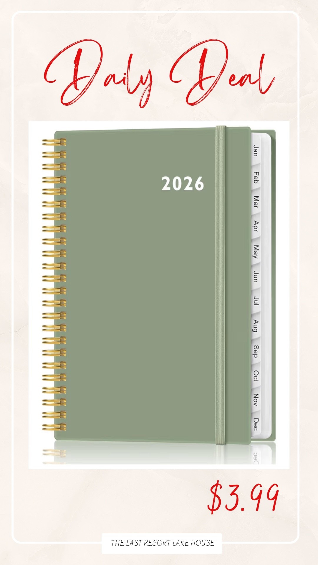 2026 planners are already popping up — and this one is only $3.99 🙌
Simple, pretty, and perfect for keeping life organized without overthinking it.
Great for appointments, meal planning, goals, or tossing in your bag for everyday use.

Linked here before it sells out 💚

#LTKSaleAlert #LTKFindsUnder50 #LTKmomlife
