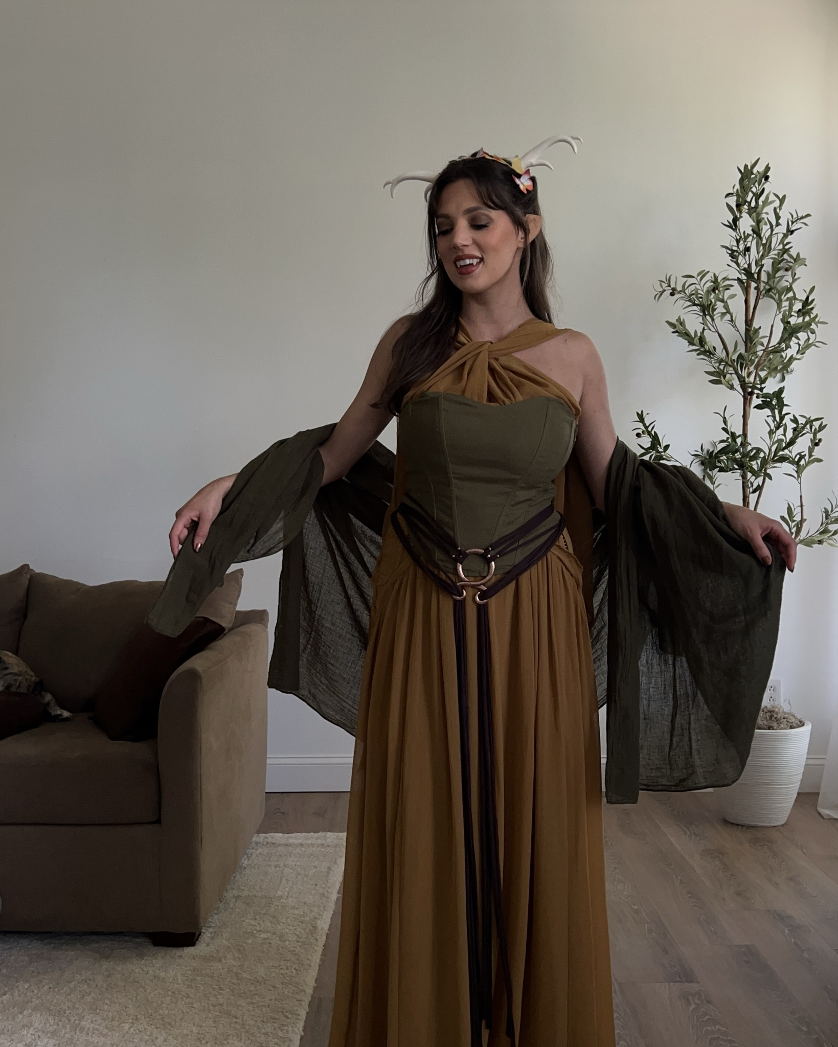 Woodland fae costume 🪵🍄‍🟫🧝🏼‍♀️

#LTKSeasonal #LTKHalloween