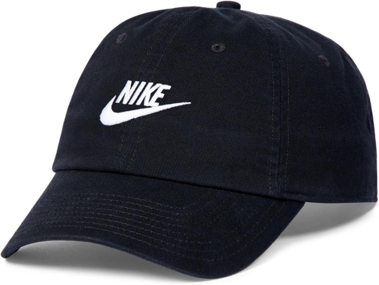 Amazon.com: Nike Club Unstructured Futura Wash Cap, Black/White, Small/Medium : Clothing, Shoes &... | Amazon (US)