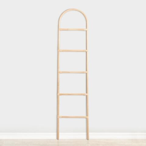 CRAFT Natural Rattan Arch Ladder Decor | World Market