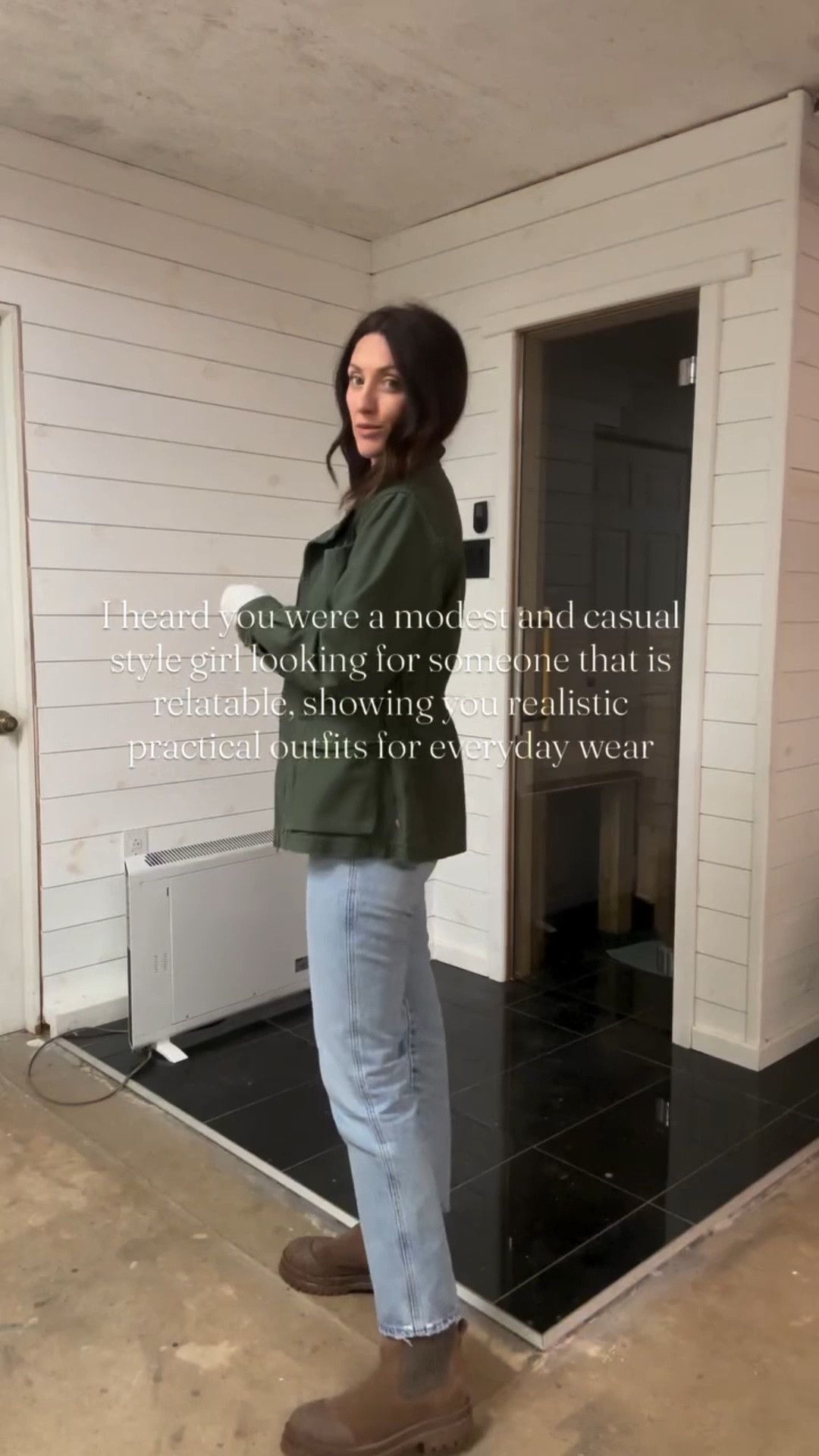 Say OOTD for details 

Give me all the things casual and more on the modest side. Don’t get me wrong, I find nothing wrong with showing off those gorgeous feminine curves, but for me it’s just always been something I’m not comfortable with. It’s not that I have any lack of confidence, I just always feel a bit too exposed if I’m wearing something lower cut to show some cleavage or a short tight fitting dress. If I wear those things I end up feeling less confident. 

How about you? 

P.s. this is my actual outfit today. The sweatshirt is a $12 men’s size small. I actually ordered a few more of them because they’re very comfortable and easy to layer for colder days. I just found the boots and they’re 47% off!! 

Relatable 
Modest 
Minimalist