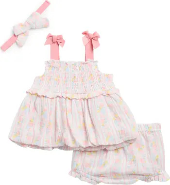 Nicole Miller Wallpaper Floral Dress, Bloomers & Headband Set | Nordstromrack | Nordstrom Rack