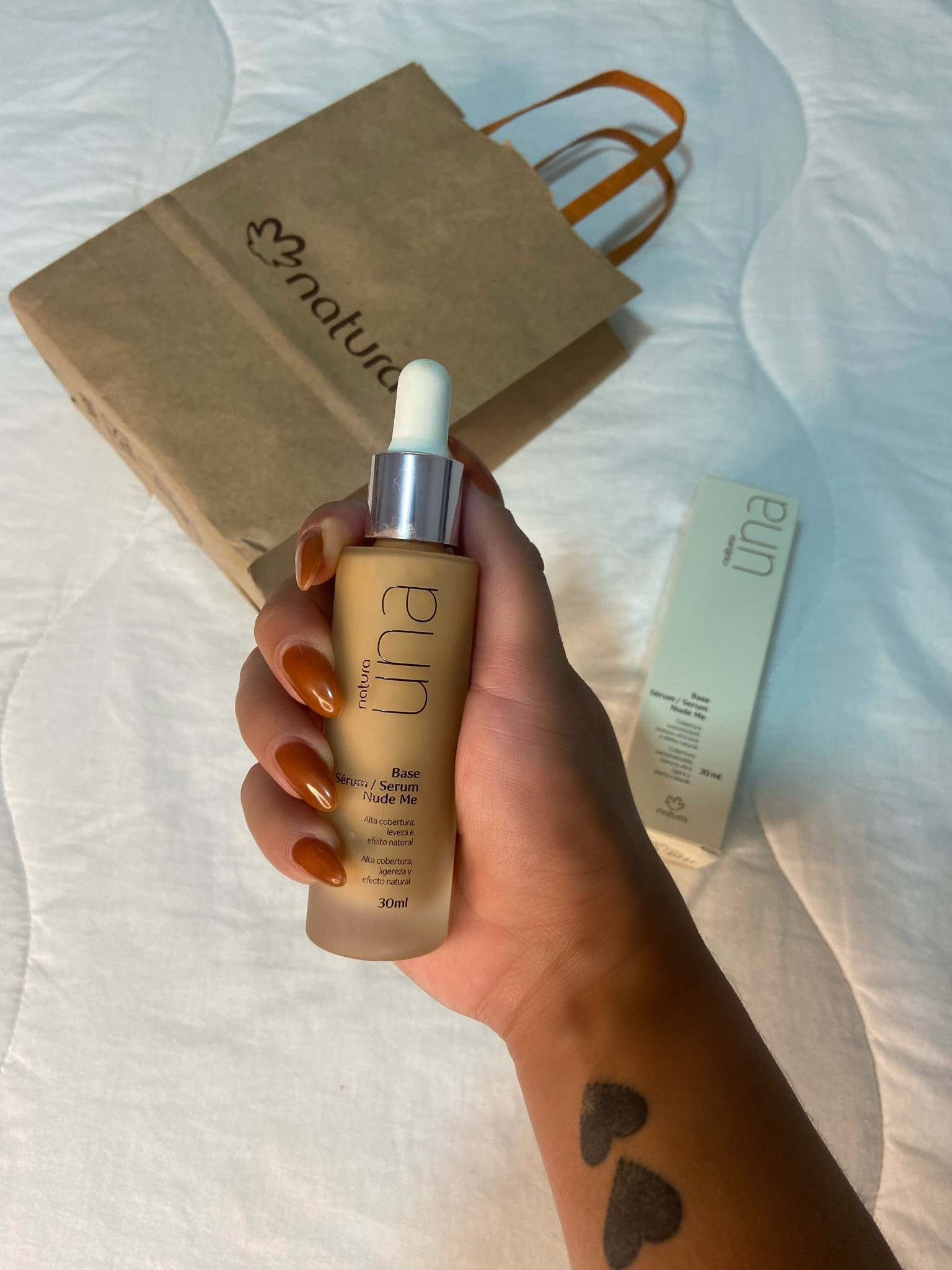 Base Sérum Natura Una 

Essa é perfeita ✨

Escolha sua cor através do subtom: Neutro/Quente/Frio 

#LTKbrasil