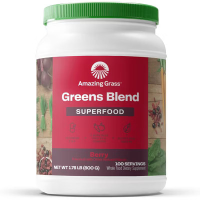 Amazing Grass, Greens Blend, Powder, Berry, 28.2 oz, 100 Servings | Target