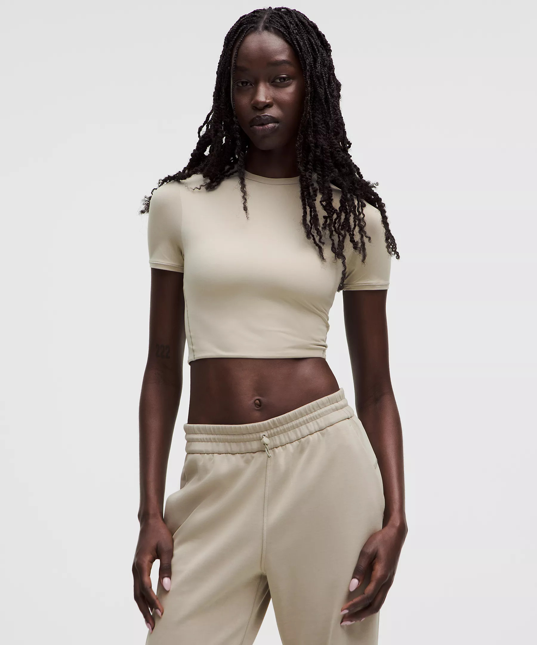 Wundermost Ultra-Soft Nulu Crewneck Cropped T-Shirt | Women's Short Sleeve Shirts & Tee's | lulul... | Lululemon (US)