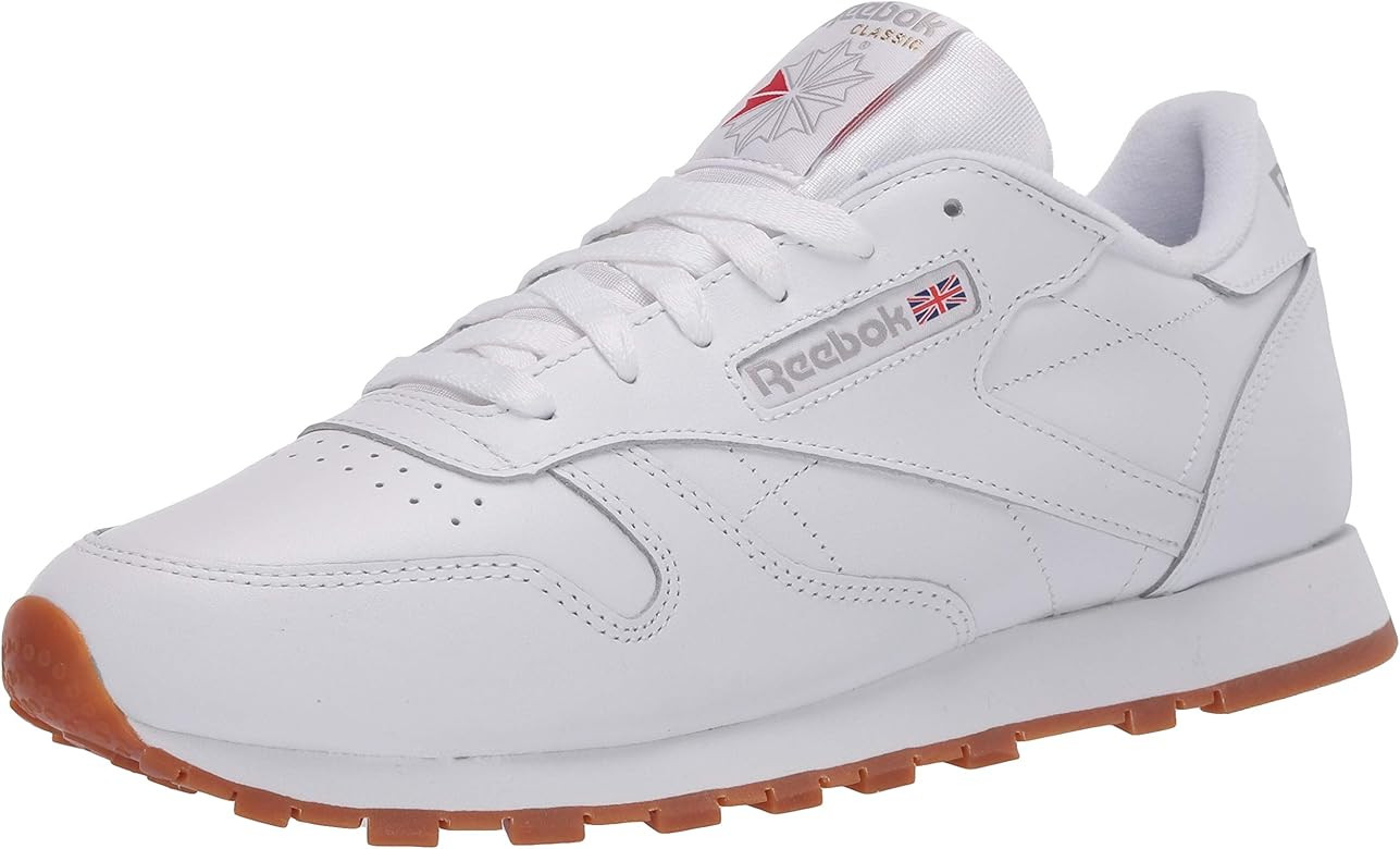 Reebok womens Classic Leather Sneaker, White/Gum, 10.5 US | Amazon (US)