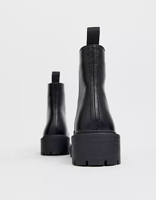 RAID Exclusive Micah black lace up flat boots | ASOS (Global)