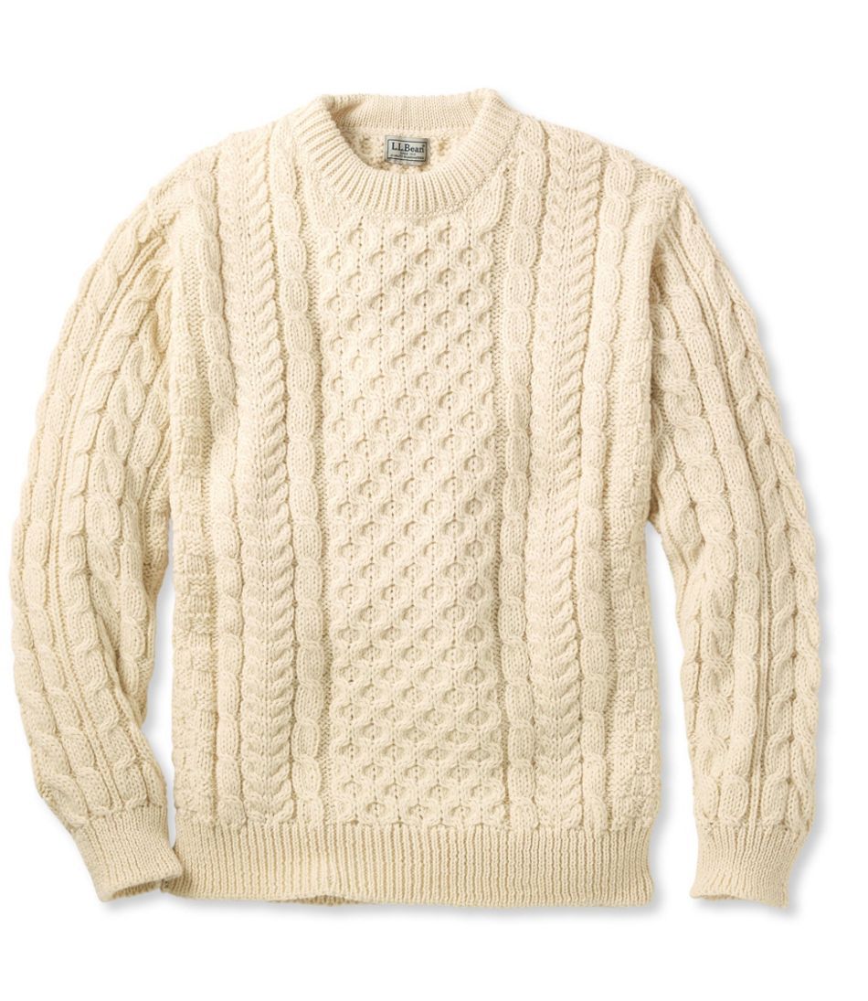 Men's Heritage Sweater, Irish Fisherman's Crewneck | L.L. Bean
